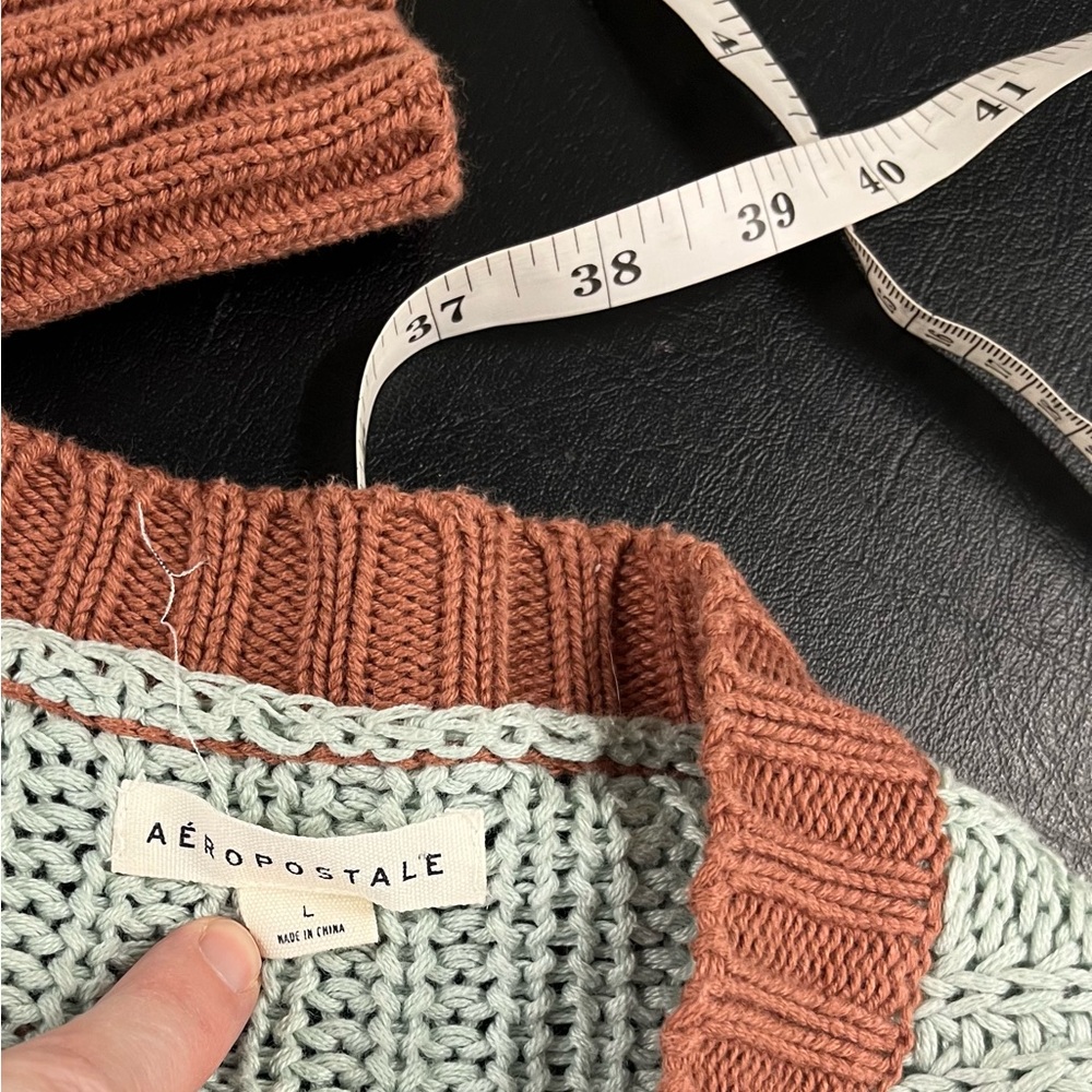 Aeropostale chunky knit sweater size large - Picture 5 of 8